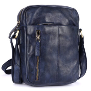 Rugged Hide Women's Handbag Palermo - Navy