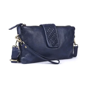 Rugged Hide Women's Handbag Evie - Navy