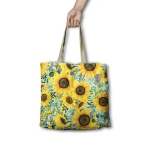Lisa Pollock Shopping Bags Sunflower Bright