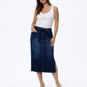 Corfu Denim French Blue Wash Skirt