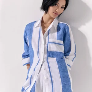 Marco Polo Denim Stripe Shirt Women's